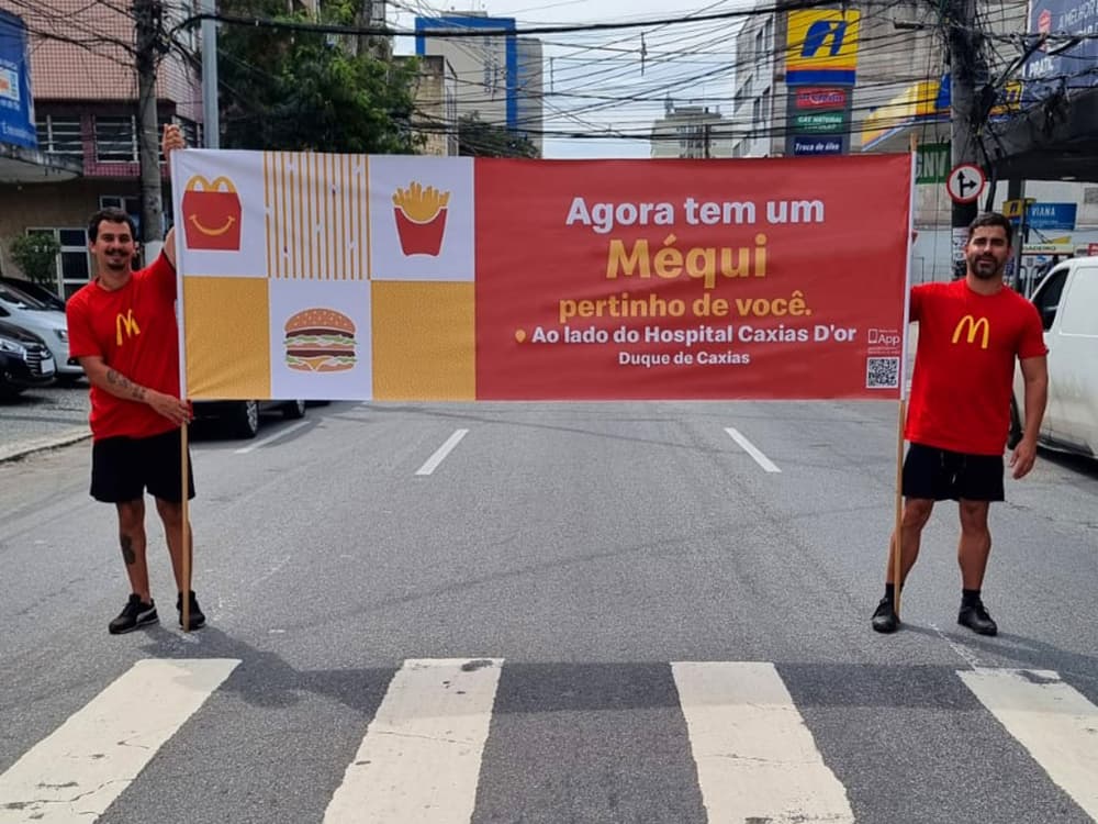 faixa sinal bandeirola setas